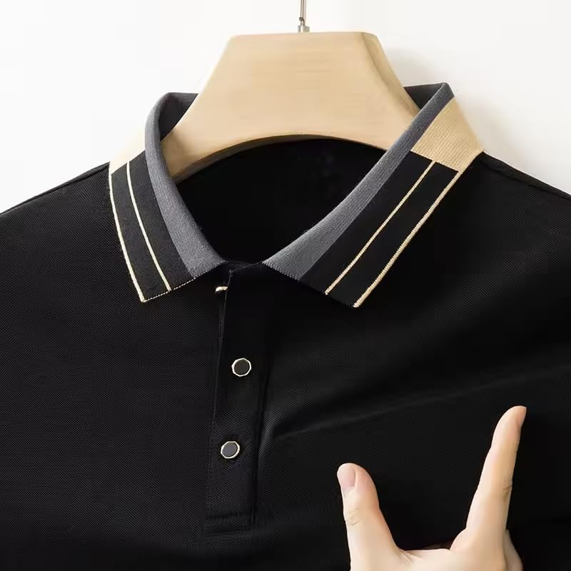 Image of TAGAS Mens Polo T-Shirt || Men's Color Block Polo Tshirt | Short Sleeve Casual Pullover with Collar |Casual Wear for Men | Mens Regular FIT T-Shirts