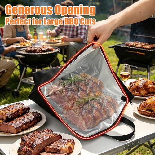 Manta aislante para carne BBQ, bolsa impermeable 600D Oxford miniatura 5