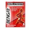 BENGAY Ultra Strength Pain Relieving Patches Large Size 4 Each (Pack of 5)