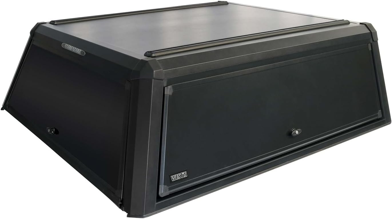 Westin 16-11015 EXP Truck Cap with Solid Front Glass fits 2015-2022 Colorado Canyon 5' Bed Matte Black