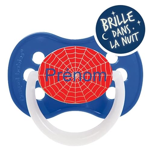 C'est moi qui décide SUCETTE TÉTINE PERSONNALISÉE AU PRÉNOM DE L'ENFANT SPIDERMAN Cover
