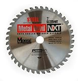 MK Morse CSM740NSC Metal Devil NXT Circular Saw Blade, 7-Inch Diameter, 40 Teeth, 20mm Arbor, for Steel Cutting