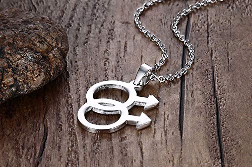 Um Jewelry Stainless Steel Men Boy Gay Lgbt Pride Necklace Silver With Beads Ball Chain 24Inch #TOP3