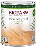Biofa Parkettöl spezial, lösemittelfrei – Schutz und Pflege für Parkett Böden, Kork & Holz Oberflächen (1 Liter)