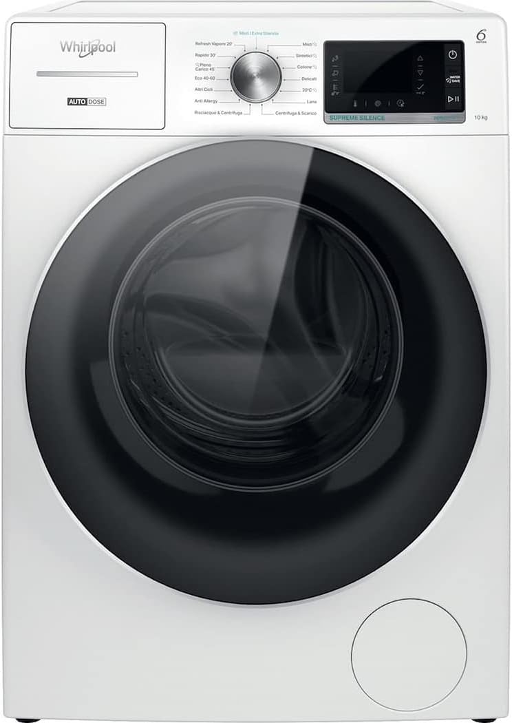 Whirlpool W8 W046WR IT - Lavatrice 10 kg 1400 giri Vapore Whirlpool W8 W046WR IT - Lavatrice 10 kg 1400 giri Vapore
