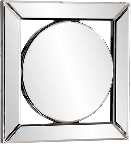 Miniatura 3 de Howard Elliott Lula Square Hanging Accent Mirrored Frame Wall Mirror, Beautifully Beveled Edge Decorative Modern Design Mirror for Home Decor,