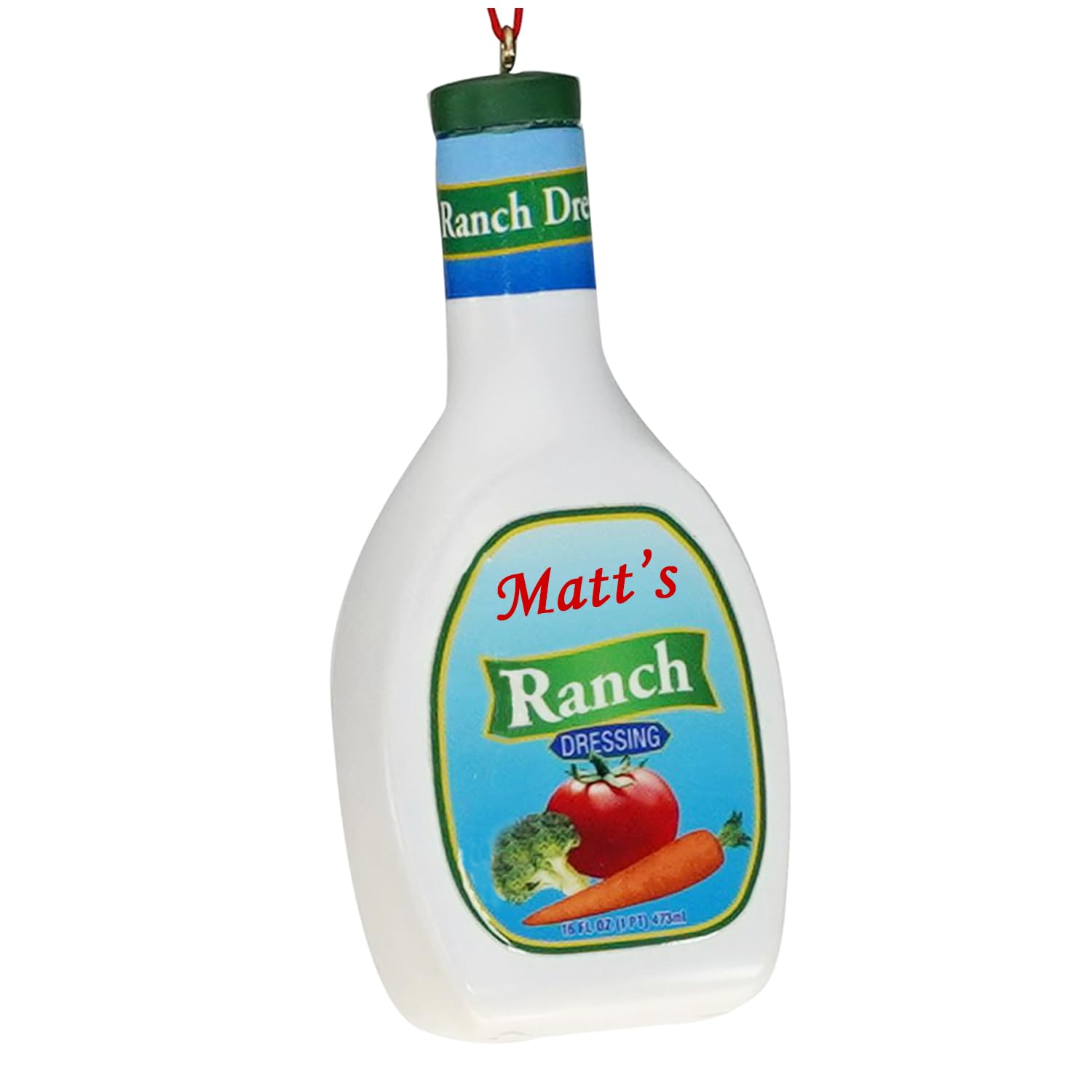 Amazon.com: Kurt S. Adler Ranch Dressing Christmas Ornament  Personalized  Food Lover Tree Decoration for Kitchen or Dining Dcor  Realistic Bottle  Design Funny Stocking Stuffer Exchange : Home & Kitchen