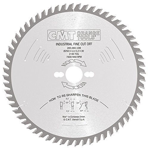 CMT Orange Tools 285.060.10M - Sierra circular 250x3.2x30 z 60 atb 15 grados silenciosa Cover