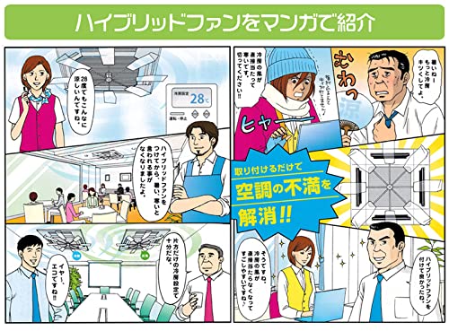 Amazon.co.jp: 業務用エアコン風よけ 省エネ対策 ハイブリッドファンJ