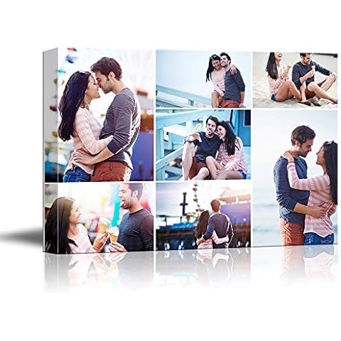 NWT Custom Canvas Prints with Your Photos Collage Idea, Personalized Canvas Pictures for Wall to Print Framed 24x36 inches Cover