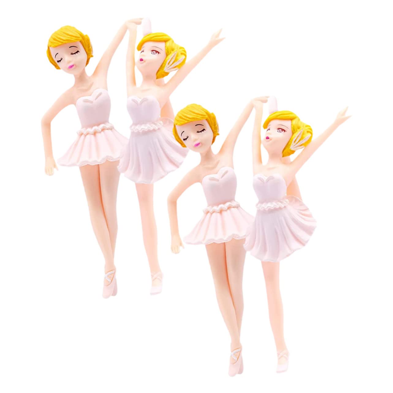 PRETYZOOM 5 Set Di Decorazioni Per Cupcake A Forma Di Balletto Decorazioni Lucide Per Matrimonio 4 Pezzi*5