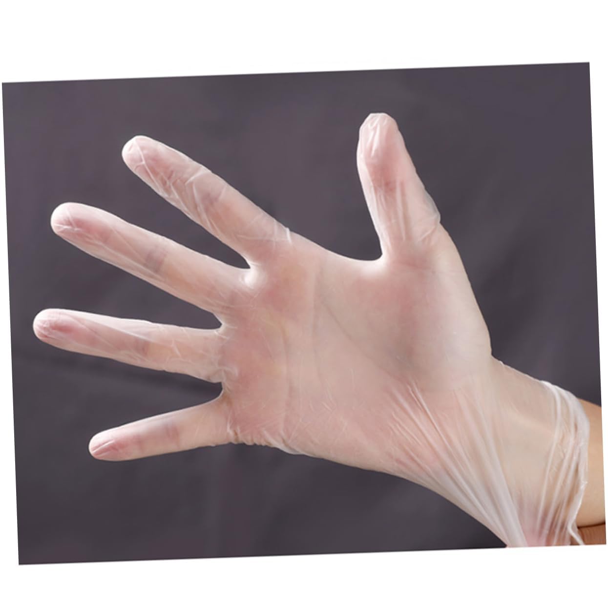 Uonlytech Food Gloves 80pcs Disposable Pvc Gloves Household Cleaning Alternative No Elastic