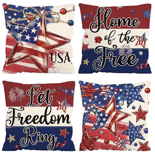 FUTBU 4th of July Throw Pillow Covers...