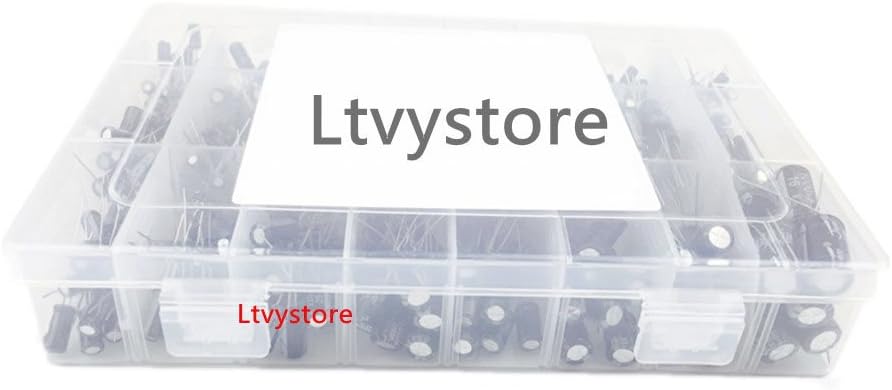 Electrolytic Capacitors Kit, Aluminum Radial Leads Capacitor Assorted Assortment Box Kit Set of 500-16V 25V 50V Capacitor, Range 0.1uF-1000uF, by Ltvystore : Industrial & Scientific