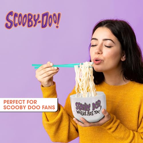 Coffret cadeau bol à ramen Scooby Doo avec cuillère et baguettes bois