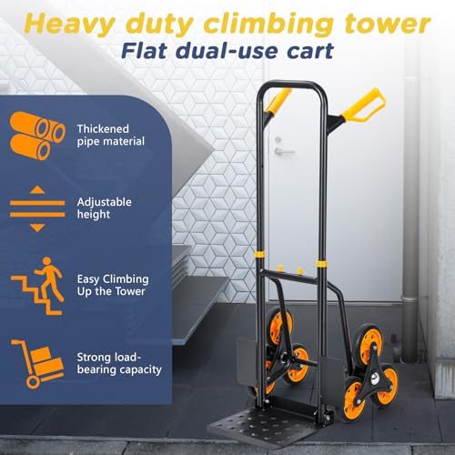 Carretilla para escaleras de acero reforzado 440 lb miniatura 6