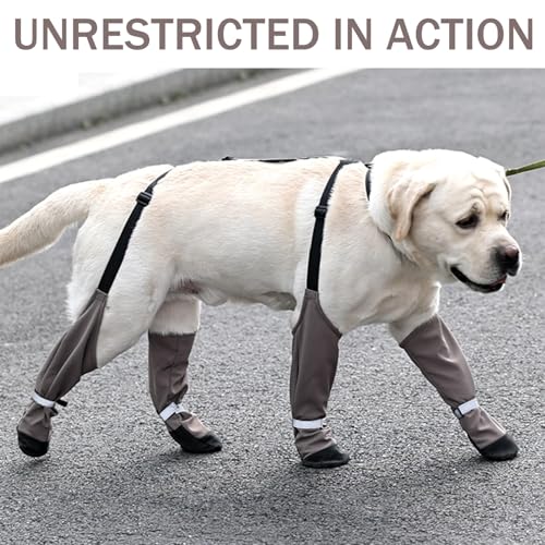 Chaussures pour chien imperméables et bottes de randonnée réglables - 5