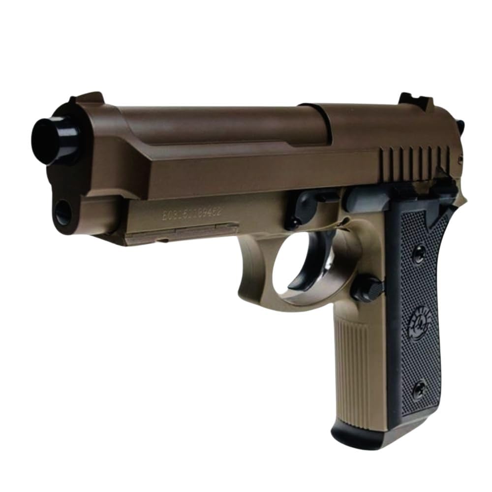 Pistola Softair PT92 a Molla Calibro 6 mm (Tan) con pallini