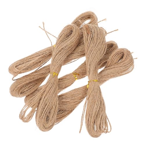 Homoyoyo 6 Pezzi Corda Di Spago Per Etichette Regalo Spago Di Iuta Artigianale Spago Di Iuta Intrecciato Arredamento Macramè Spago Di Iuta Artistico Pacco Regalo Filo Di Cotone