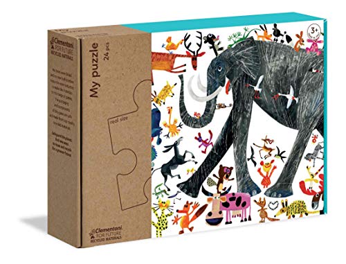 Puzzle Clementoni 16217 de 24 maxi piezas grandes y ecológicas para el desarrollo de niños +3 años