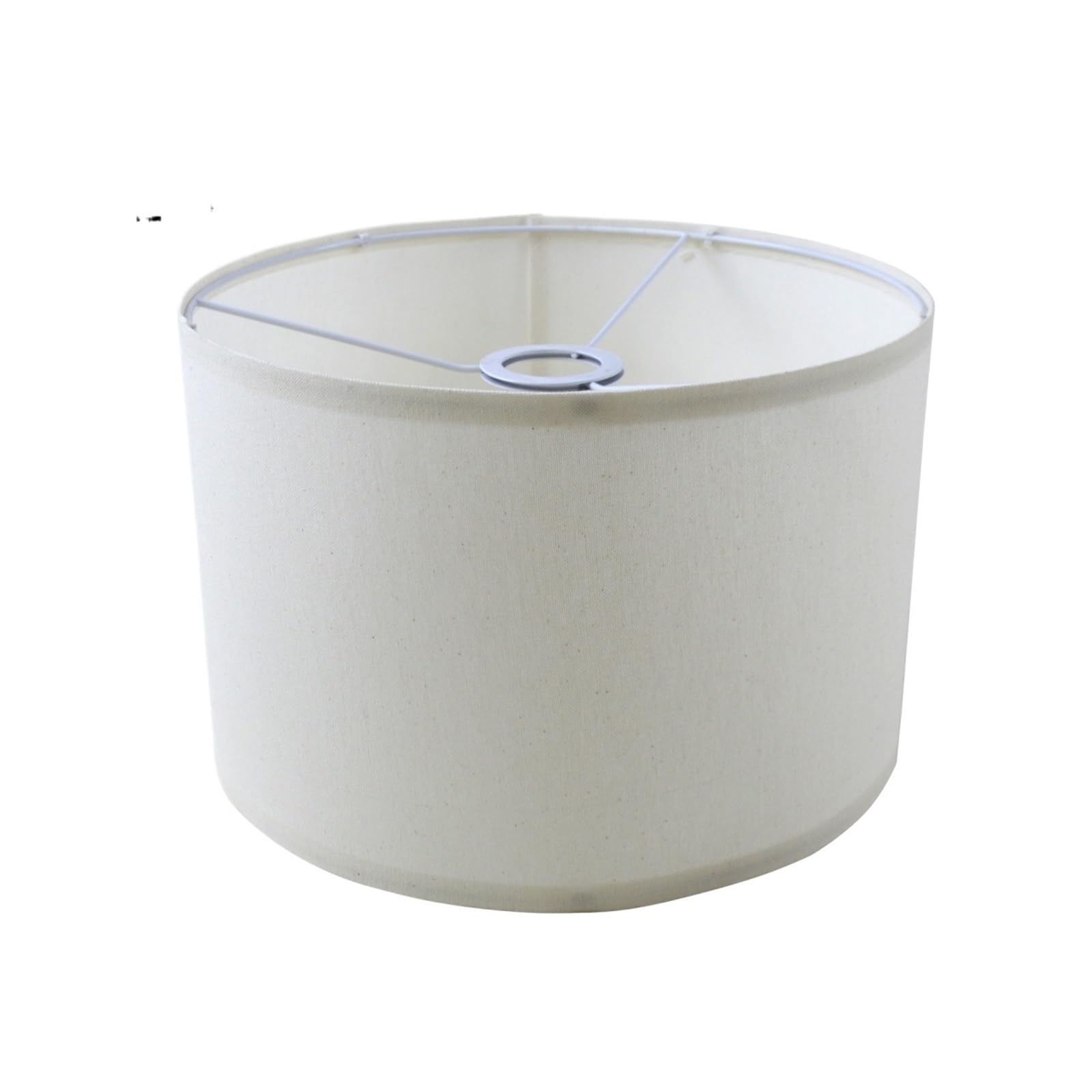 Rgoemhj 400Mm White Lamp Shades Linen Round Shade For Lamp