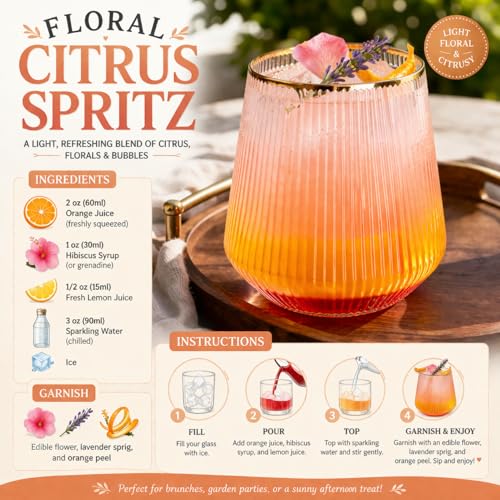 Image of 40 Pack 12oz Ribbed Gold Rim Disposable Wine Glasses, Plastic Cocktail Cup
