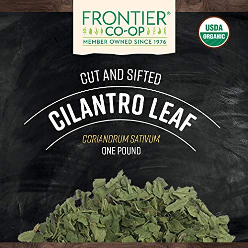 Frontier Co-Op Organic Cut & Sifted Cilantro Leaf 1Lb #TOP1