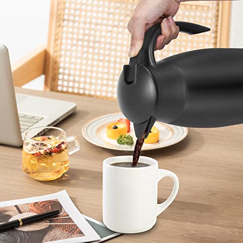 70Oz Thermal Coffee Carafe Insulated Coffee Thermos, Stainless Steel Insulated Vacuum Coffee Carafes For Keeping Hot, Double Walled Insulated Vacuum Flask, Tea Water Coffee Dispenser Airpot #TOP5