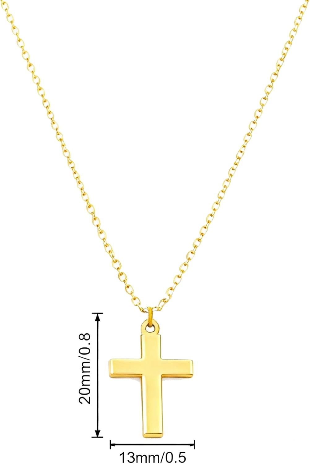 14K Gold Plated Cross Necklace for Women Pendant Fashion Pendant Chain Necklace Women Jewelry Gift Christmas Gift - Image 5