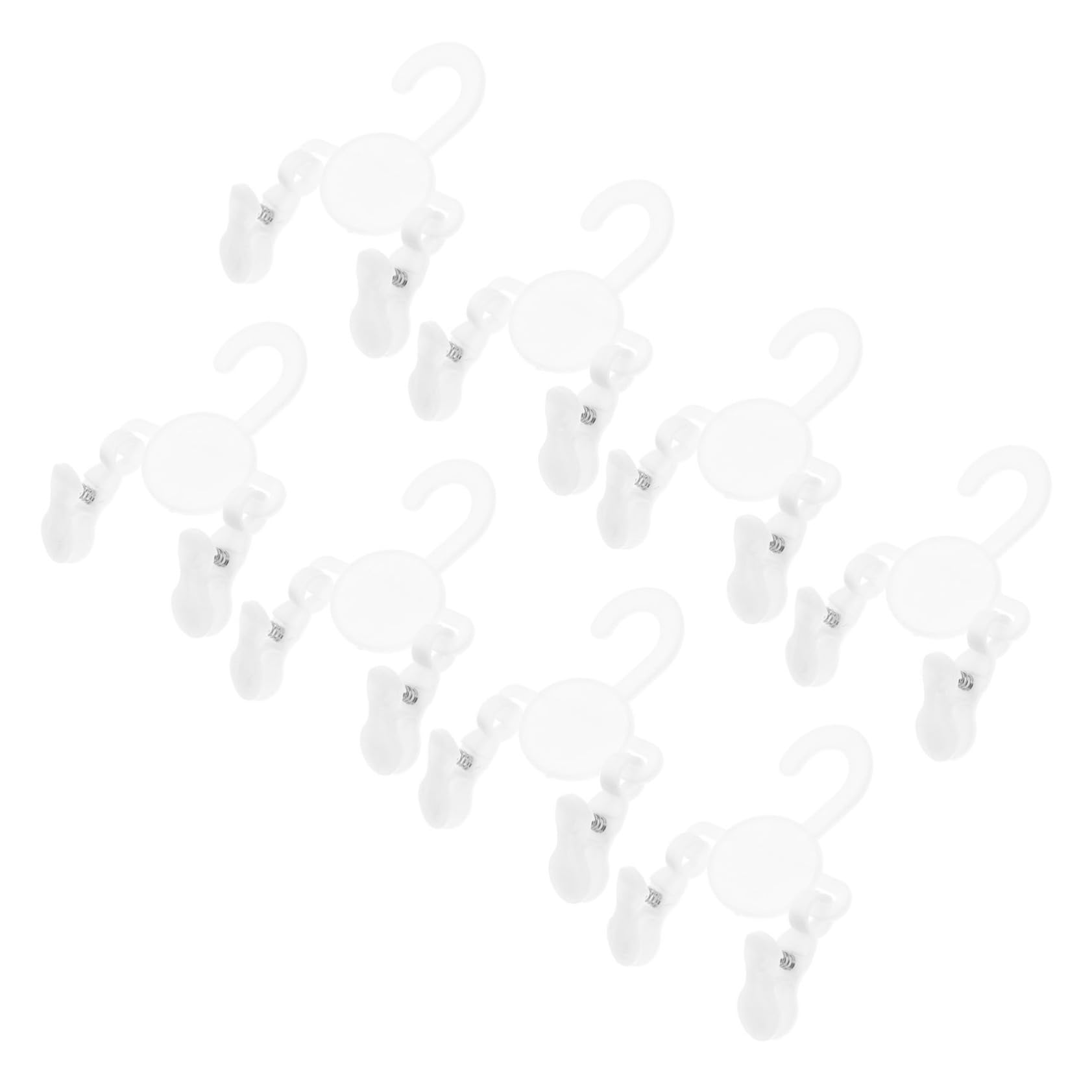 Hohopeti 10 Pcs Hangers with Clips Space Saving Shoe Hangers for Socks Slippers and Clothes Portable Organizer for Closet Keeps Home Tidy and Clutter