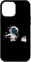 Vista 25 de Jugador de bolos astronauta para iPhone 13 Pro Max Pines de bola de boliche Funda para equipo de bolos
