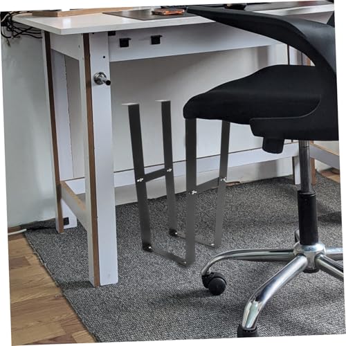 jojofuny Soporte para CPU de acero al carbono para montaje bajo escritorio, soporte robusto para torre de computadora para espacio organizado y ahorro de espacio para oficina en casa miniatura 4