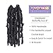 TOYOTRESS Butterfly Locs Crochet Hair - 8 inch 8 Pcs Pre-twisted Distressed Crochet Braids Pre-looped Synthetic Braiding Hair Extensions (8 Inch,1B)