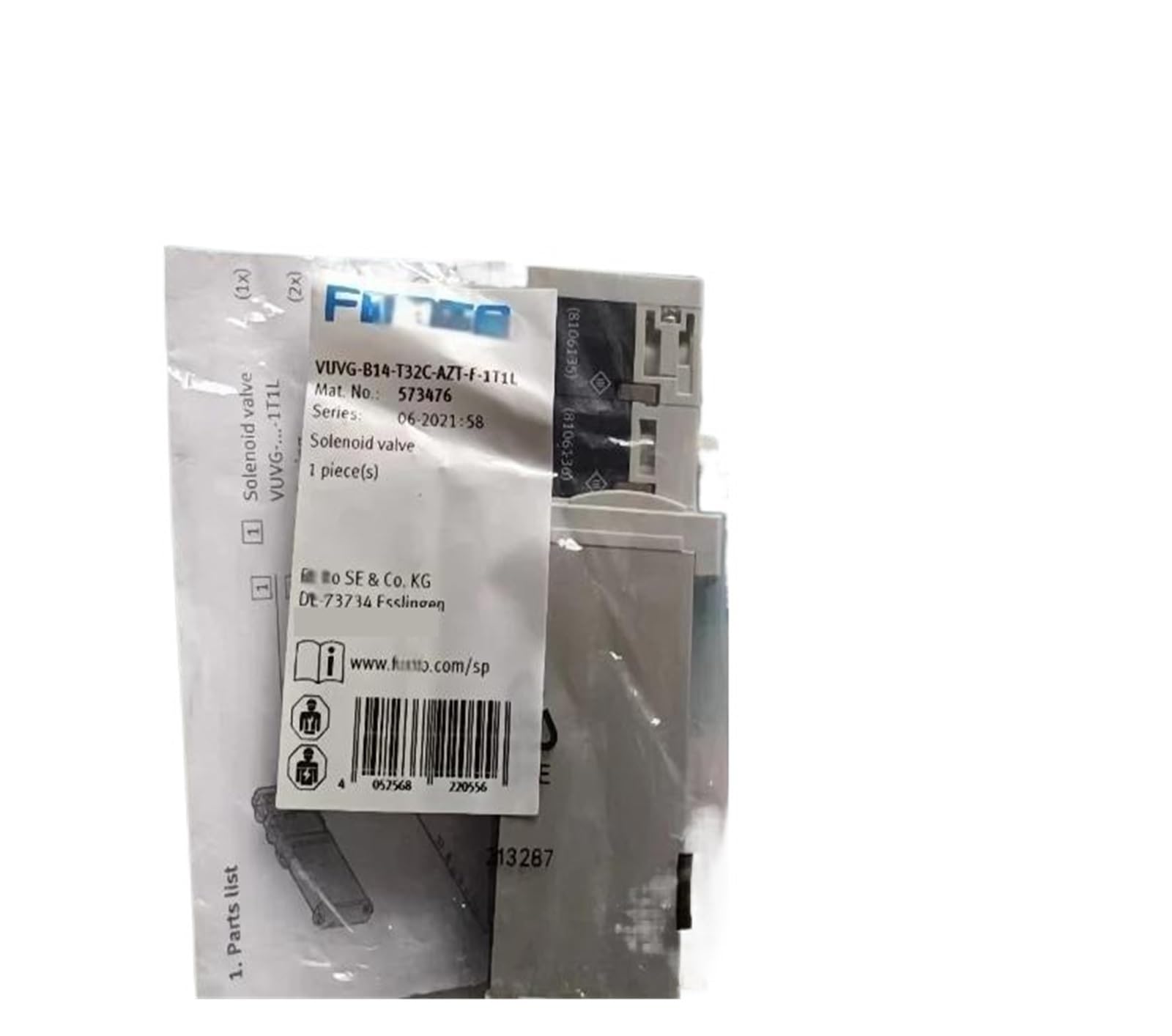 Distributeur pneumatique VUVG-B14-T32U-AZT-F-1T1L 573477 de haute technologie industrielle