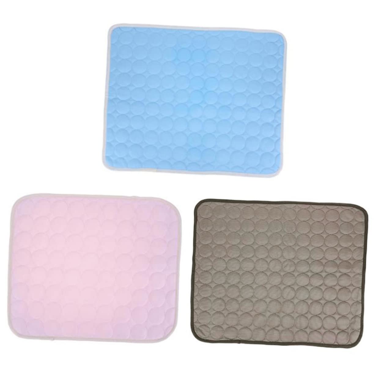 POPETPOP 3stücke Pet Ice Pad Kühlmatte Für Hunde Und Katzen Atmungsaktive Sommerdecke Kaffeefarben Für Drinnen Und Draußen Sorgt Für Angenehme Kühlung Bei Hitze