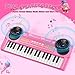 Upgraded Kids Piano Keyboard – 37 Keys Toddler Keyboard with Microphone Learning Instrument Musical Toys for 3 4 5 6 Boys Girls Birthday Gift, Pink