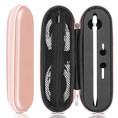 TITACUTE Compatible with Apple Pencil Case Eva Hard Shell Pen Case Holder for Apple Pencil (USB C) 3rd Gen 1st 2nd Generation iPencil Zipper Stylus Pen Carrying Case Holder for iPad Pencil Tip Adapter