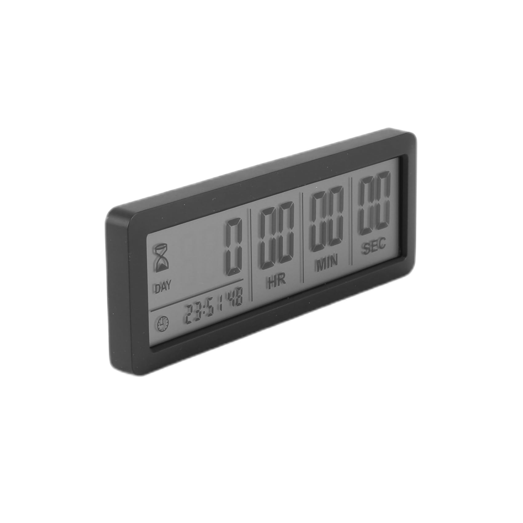 10X Reloj con Temporizador de Cuenta Regresiva Digital Grande - Temporizador de Reloj de Cuenta Regresiva de 999 Días para Cocina de Laboratorio de Graduación (Negro)