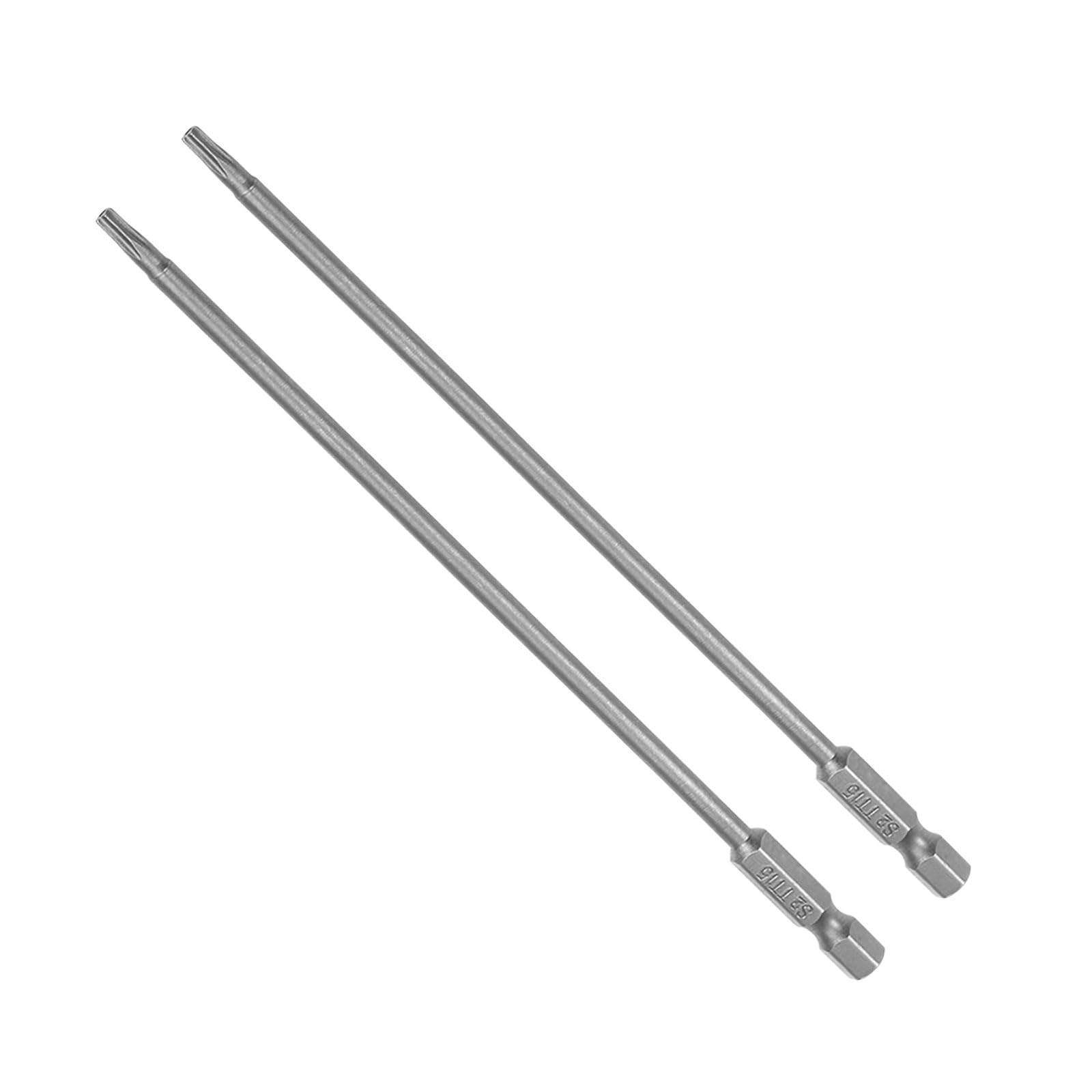 CoCud T15 Torx Head Screwdriver Bit, 6" Long 1/4 Inch Hex Shank, Magnetic Security Tamper Proof Star Drill Driver