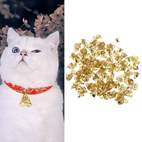 HEALLILY 100 Pcs Sinos da Liberdade de Ouro Sinos de Natal Jingle Bells Minic Sinos Artesanais Sinos