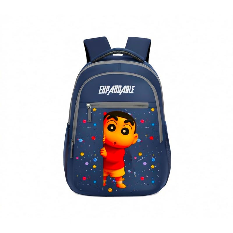 expandable Shin-chan Themed Kids School Backpack - Durable, Lightweight School Bag for Boys and Girls - Perfect for Primary School-picture-26
