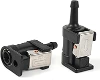 Vista 7 de BARTOO - Conjunto de línea de combustible, línea de manguera de combustible de nylon trenzado de 3/8 pulgadas para embarcaciones marinas, motor