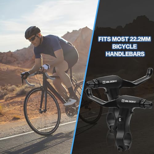 TUZHE Fahrrad Bremsen Set V-Brake Universal Fahrradbremsen-Set Vordere und Hintere MTB Bremse, Bremsseile und Bremshebel Kit für Mountainbikes und Rennräder (schwarz) (2 Paar Fahrrad Bremsen Set)