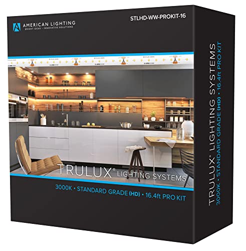 Best Quality 🔥 Trulux STLHD-WW-PROKIT-16 High-Density Tape Light Pro Kit with 60-Watt Adaptive Power Supply, Warm White 3000K CCT, 16.4ft Reel, Dry Locations STLHD Standard Grade Get Popular Offer Trulux STLHD-WW-PROKIT-16 High-Density Tape Light Pro Kit with 60-Watt Adaptive Power Supply, Warm White 3000K CCT, 16.4ft Reel, Dry Locations STLHD Standard Grade