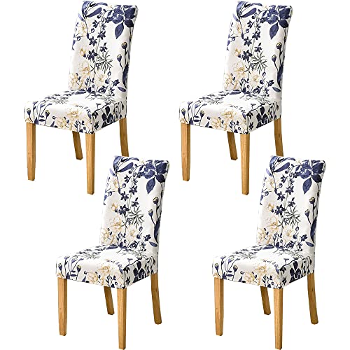 HZDHCLH Chair Covers Set of 4/6 Stretch Modern Chair Slipcovers for Dining Room Kitchen Wedding Party Washable Chair Protector(4pcs