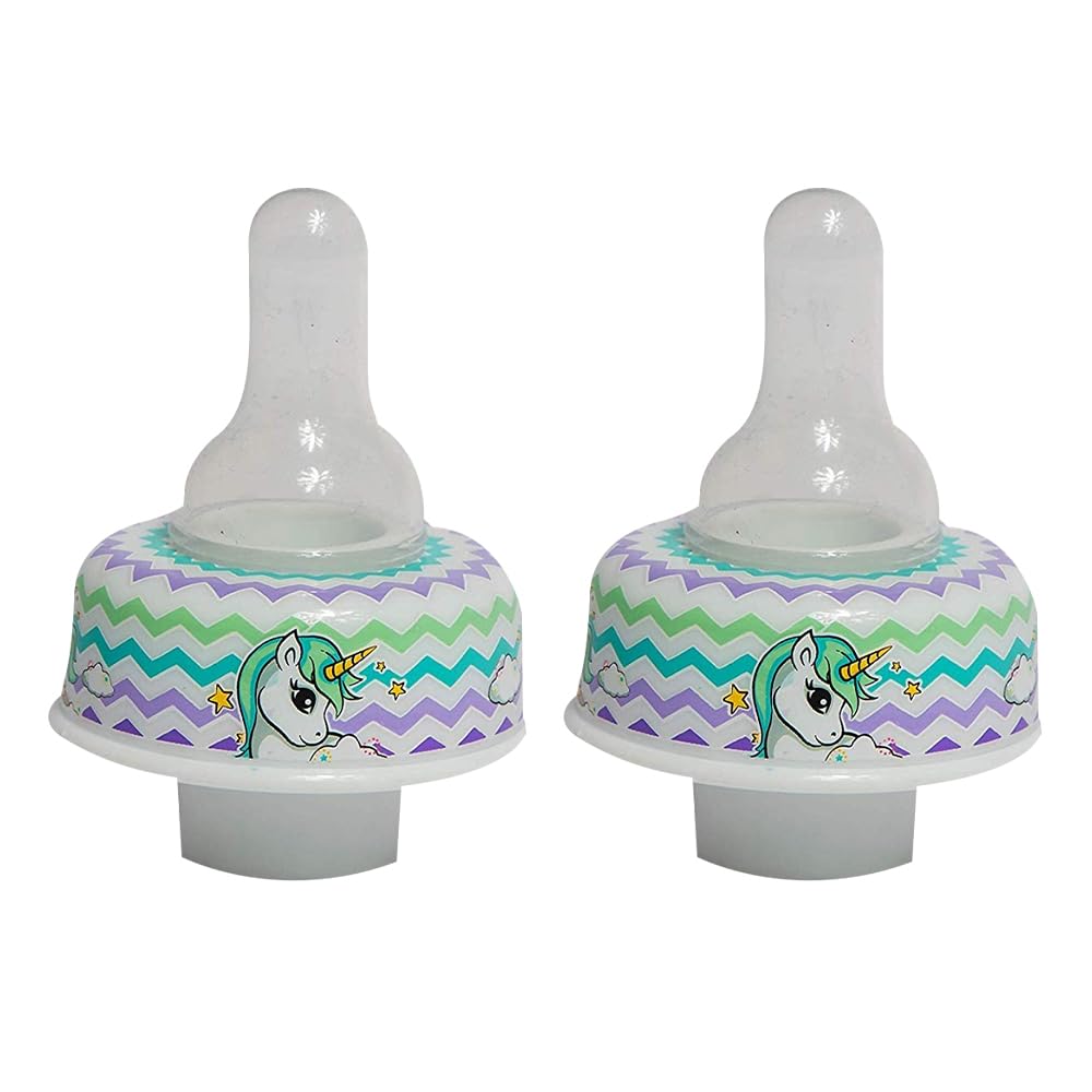 Refresh-a-Baby Reusable Bottle Top Nipple Adapter – Instantly Convert Any Bottle into a Sippy with Soft Silicone Nipples – Ideal for On-the-Go Feeding