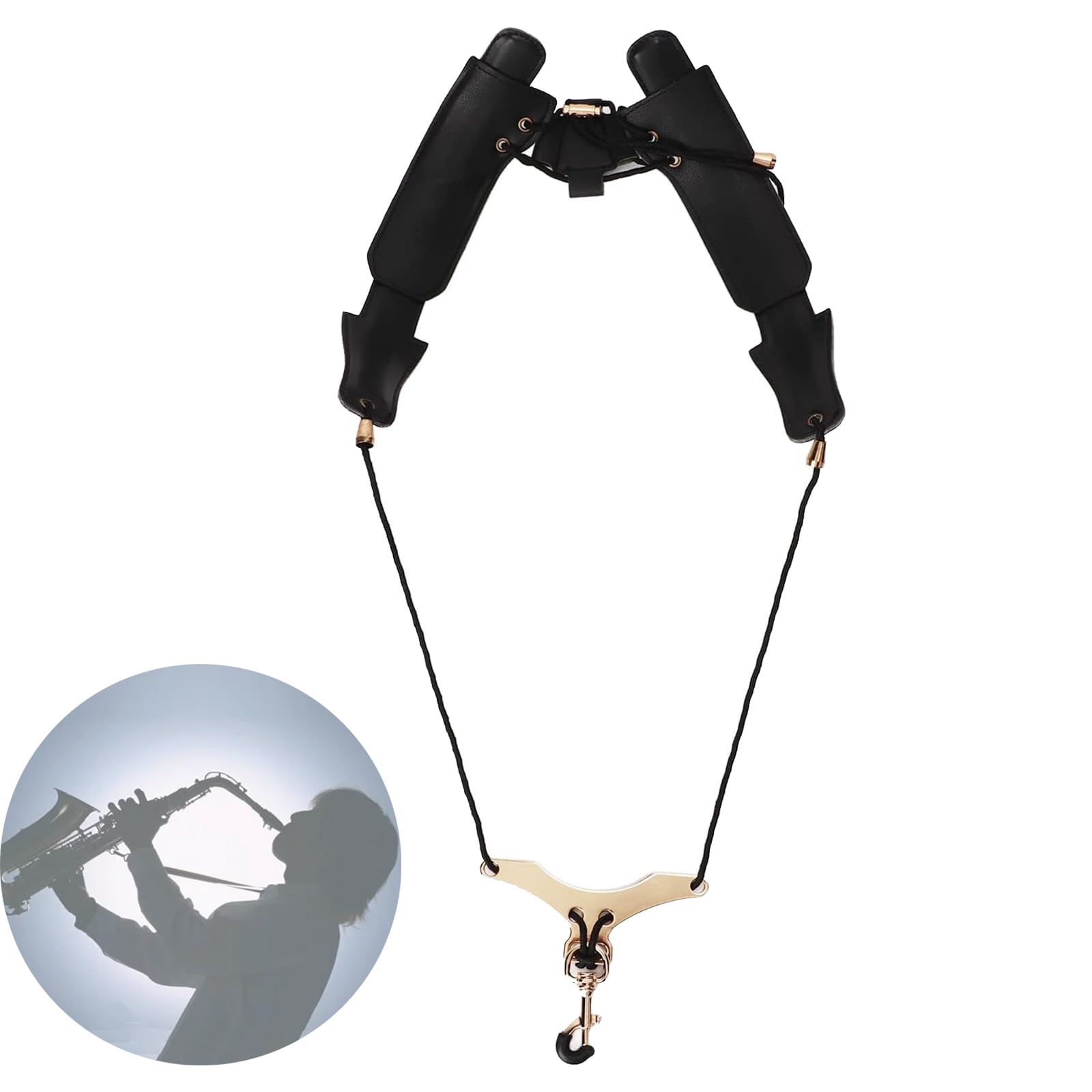 Tefola Sassofono Strap, Regolabile Sax Neck Strap, Cinturino Universale per Sassofono Accessorio per Strumento per Cintura Pettorale Spalla Sax per Suonare