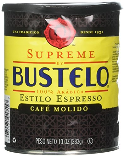 Supreme By Cafe Bustelo, Espresso Style Coffee, Can, 10 Ounce (Pack of 2)