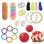 Ourdort – 22 Stück Skills Set, mit Stressball Akupressur Ring, Stressa