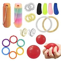 Ourdort – 22 Stück Skills Set, mit Stressball Akupressur Ring, Stressa